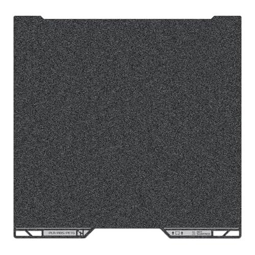 Image of 355x346mm Black PEI Double Side Build Plate for Bambu Lab H2S /H2D, 3D Printer Parts Textured PEI Spring Steel Plate Print Bed for Bambulab H2D 3D Printers
