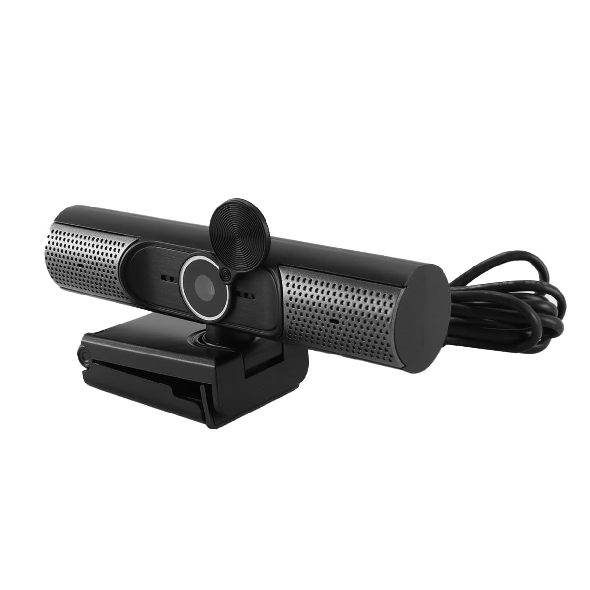 Webcam FHD con microfono e altoparlanti stereo, fotocamera per computer 3 in 1, 1080P, USB Plug and Play, cavo da 1,5 m, per videoconferenze, streaming