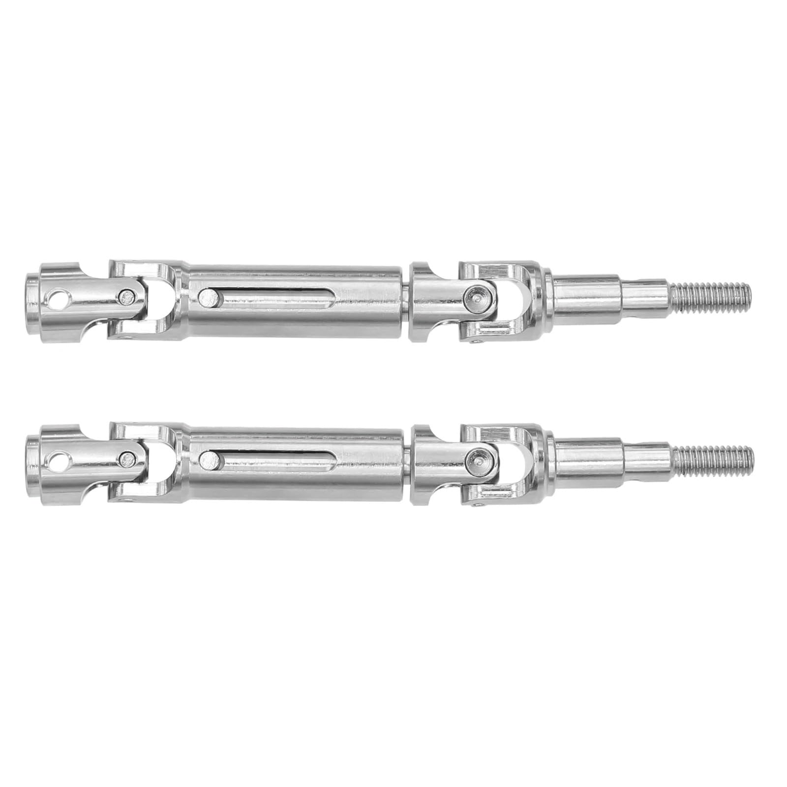 for MJX H-yp-er Go 14209 14210 Metall Antriebswelle Dog Bone CVD Antriebswelle 1/14 RC Crawler Auto Upgrade Teile(Silver)