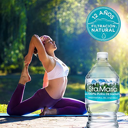 Santa Maria, Sta.María, Agua 100% Pura de Manantial Paquete 12 Piezas 1 Litro image_3