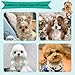 MAEELOU Soft Bristle Cat-Ear Puppy Brush Small Dogs Gentle Comb Grooming Tool Yorkie Shih Tzu Maltipoo Maltese (Sky Blue)