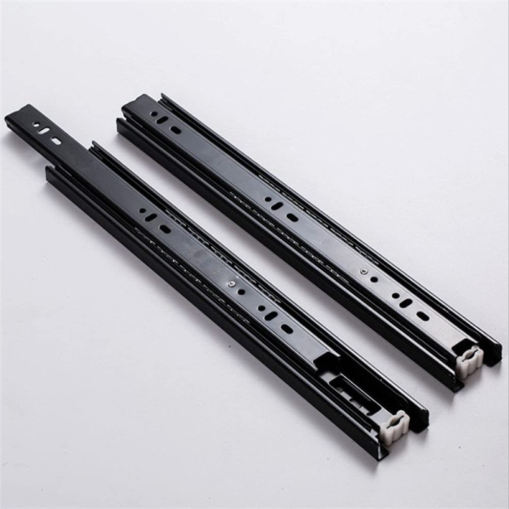 Rails coulissants amortisseurs pour tiroir avec fermeture douce de 30cm