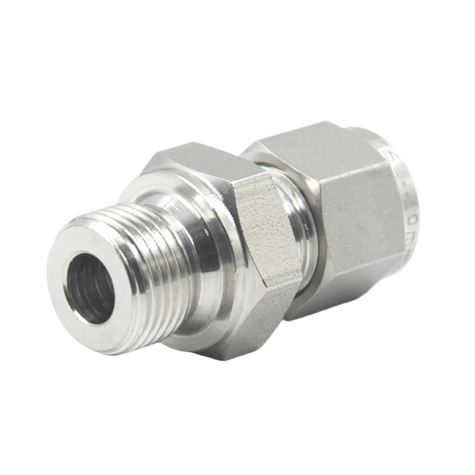 1 Pieza De Tubo Compresión Virola Macho Acero Inoxidable 316 | Clasificación de servicio pesado de hasta 30 MPa de alta presión(1 in LOK,0.5 in Male BSPP)
