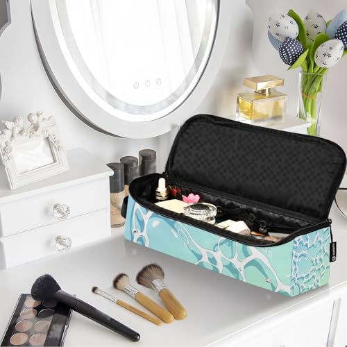 Bolso de viaje para herramientas de cabello con tapete resistente al calor, impermeable y portátil para planchas, rizadores y más miniatura 7