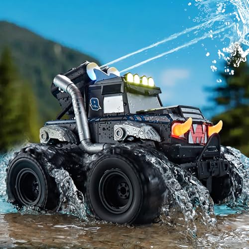 Calefwe 3-in-1 Amphibious Remote Control Car, RC...