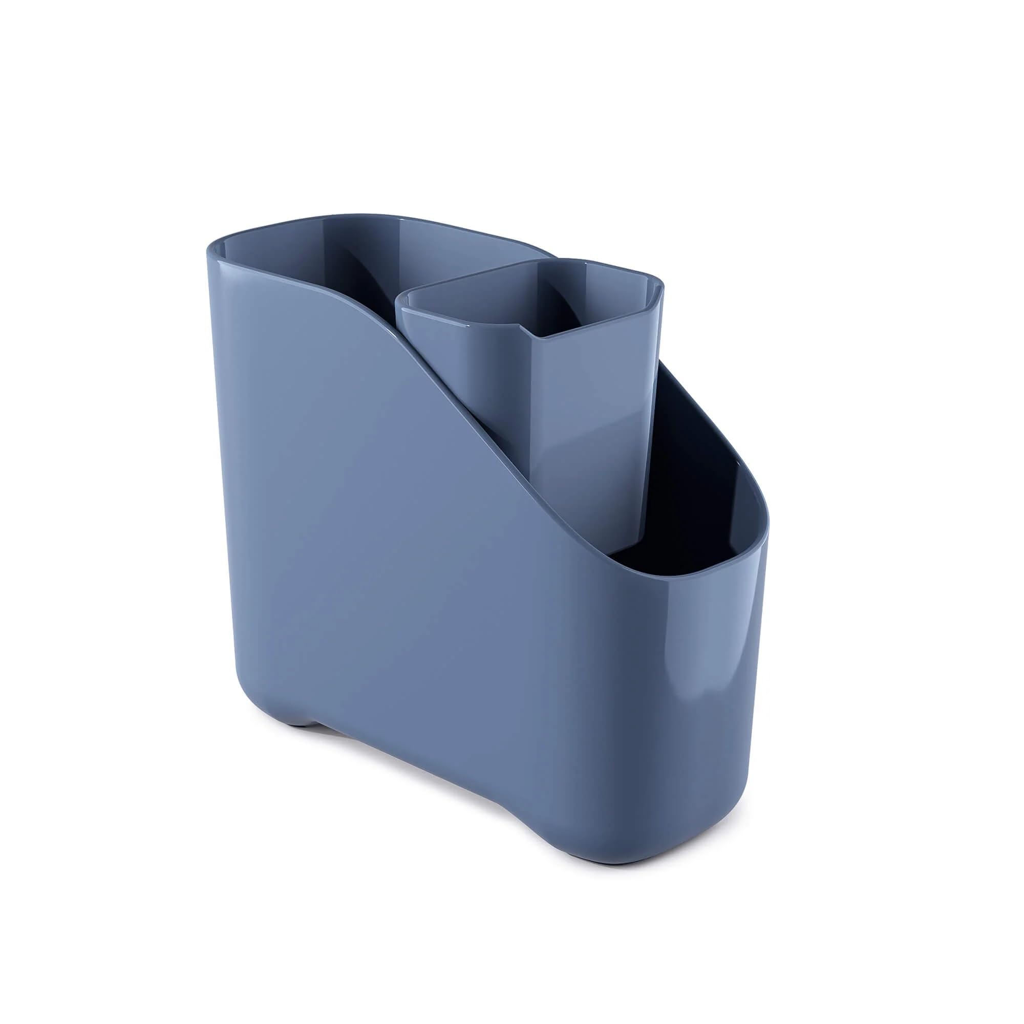 Zeal Provence Blue Worktop Sink Tidy Organiser, Cutlery And Utelsil Pot Drainer,