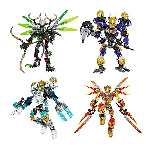 URUSHII Biochemical Warrior Bioniclemask of Light Bionicle Umarak Hunter Blocks Compatible with Bionicle 71310 Toys Without Original Box (612-4pcs)