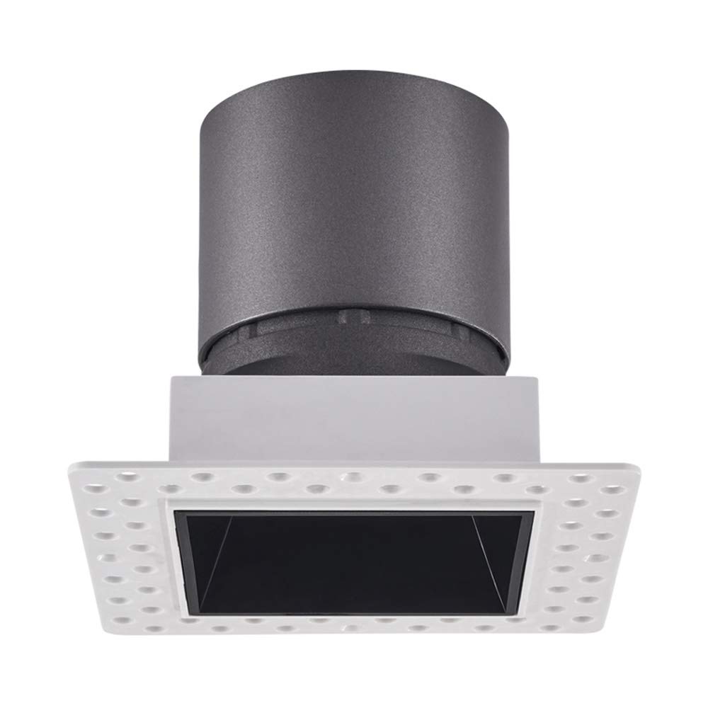 Foco Led Empotrable Cuadrado Duradero, sin Costuras, Rejilla de Techo Empotrada, Cri95, Luz de Techo de Aluminio de Alto Color, 6000 K, 12 W/3000K/8W