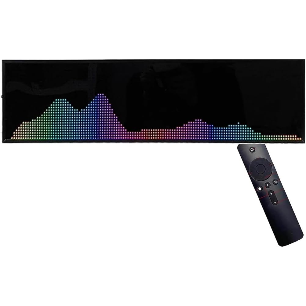 Display A Spettro Musicale A LED, Equalizzatore E Indicatore di Spettro, 36 Stili di Visualizzazione E 4 Bande Frequenza, 2 Metodi Controllo E Funzionamento Semplice per Appassionati di Audio