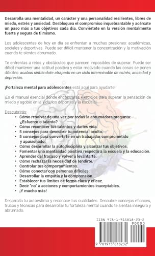 Fortaleza mental para adolescentes: 5 minutos de práctica al día para superar la sensación de agobio
