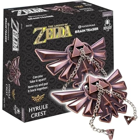 BePuzzled | Legend of Zelda Hyrule Crest Hanayama Brain Teaser, Mensa Rated Level 4, for Ages 12 and Up Cover