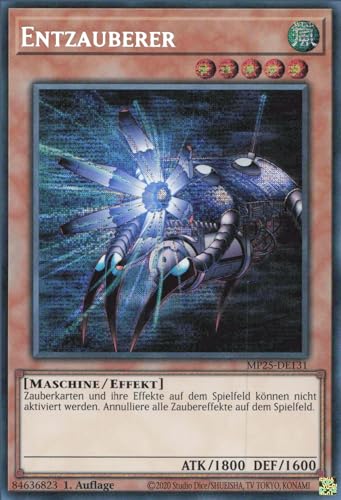 Entzauberer MP25-DE131 Secret Rare Deutsch Boosterfrisch 1. Auflage - 2025 Mega-Pack Tin - mit ReCollectibles-Versandschutz - für Yu-Gi-Oh!