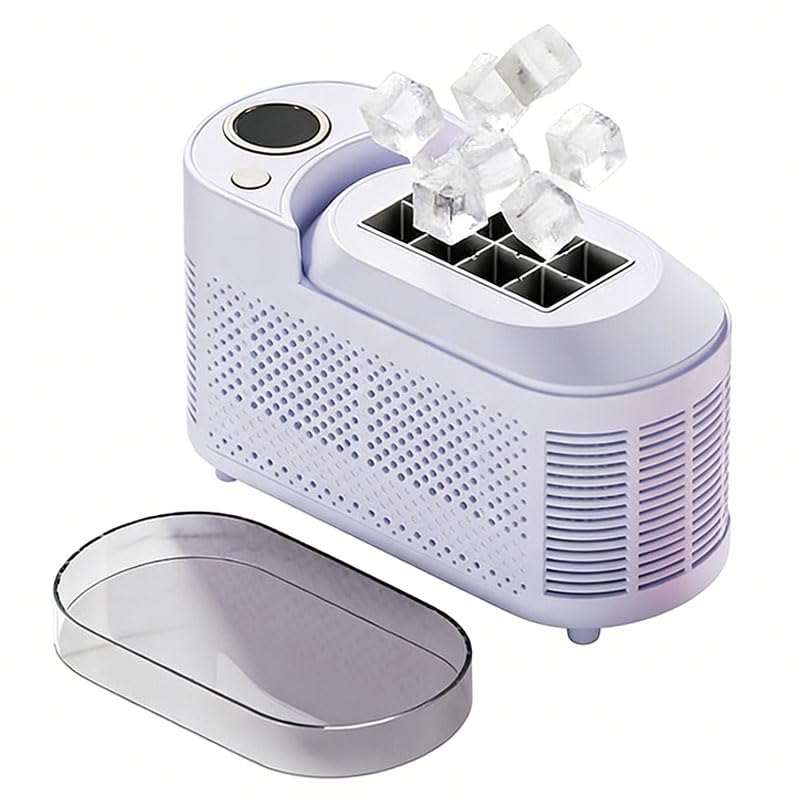 Máquina portátil para hacer hielo en encimera para refrescar los días en casa