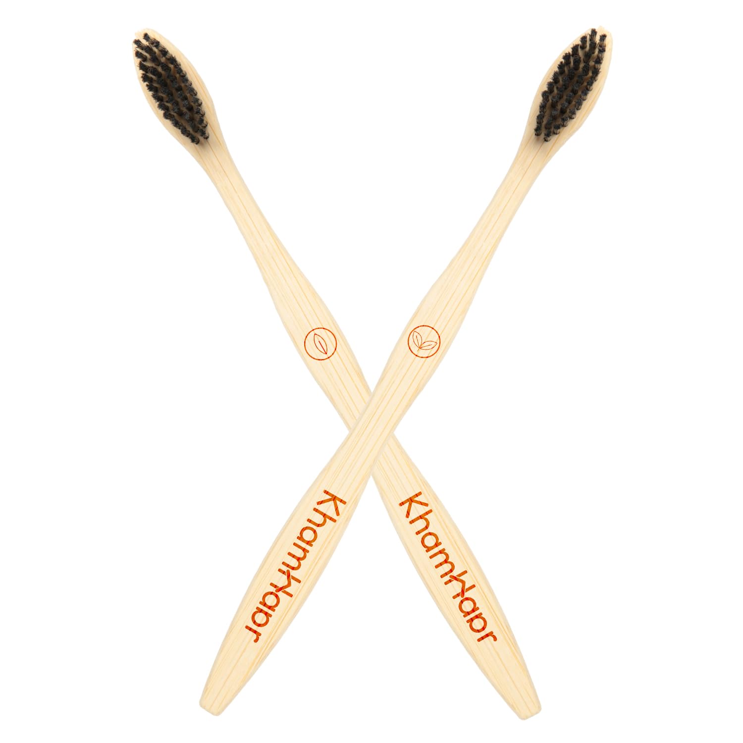 Khamhaar Organic Bamboo Toothbrush for Adults, Charcoal Activated Soft Bristles, BPA-free & Anti-Bacterial, Eco-friendly & Biodegradable Handle ((Pack of 2) (B0C9STG9JK) Amazon Price History, Amazon Price Tracker