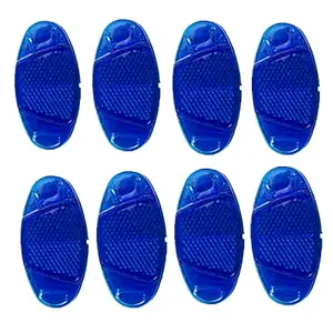 UoYu 8 pcs Oval Reflector Bicycle Spoke Bicycle Wheel Mountain Bike Accessories Signage Decoration Safe Warning Blue
