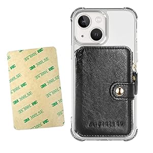 M-Plateau Small Wallet for Women Large Capacity with ID Window, Phone Wallet with 3M Adhesive Card Holder for Phone Case…