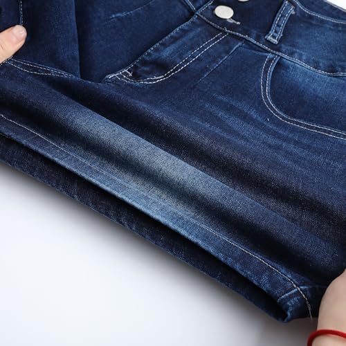 Image of THUNDER STAR Women Mid Rise Ripped Stretchy Jeans Shorts Frayed Raw Hem Casual Denim Shorts