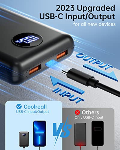 22.5W Portable Power Bank, 20000mAh Fast Charger with LED Display for iPhone, Xiaomi, AirPods and More
