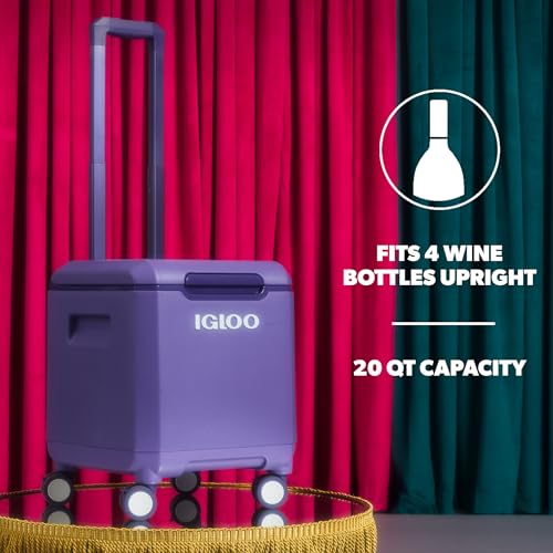 Image of Igloo Tag Along Too Coolers | Insulated Hard Shell Picnic Style Cooler | Rolling Ice Chest
