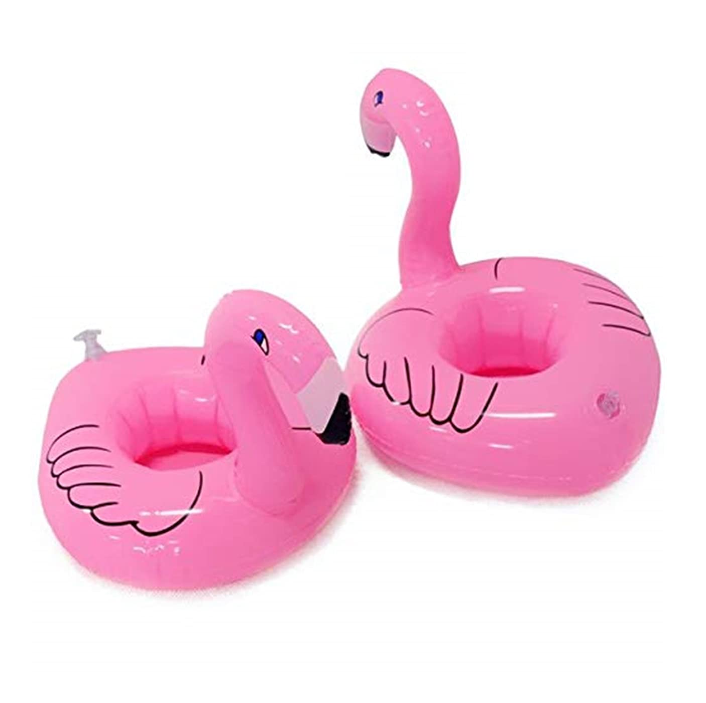 NYRWANA Inflatable Flamingo Pink Coasters Coke Cup Drink Holder, 12 Pieces (Free Air Pump) (B07B9J5955) Amazon Price History, Amazon Price Tracker