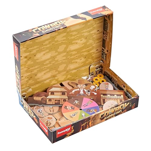 El vaquero caza a un criminal, un juego de tablero de tiro de estilo occidental, tipo autoensamblaje, adecuado para niños a partir de 6 años, juego de mesa para 2-4 jugadores.