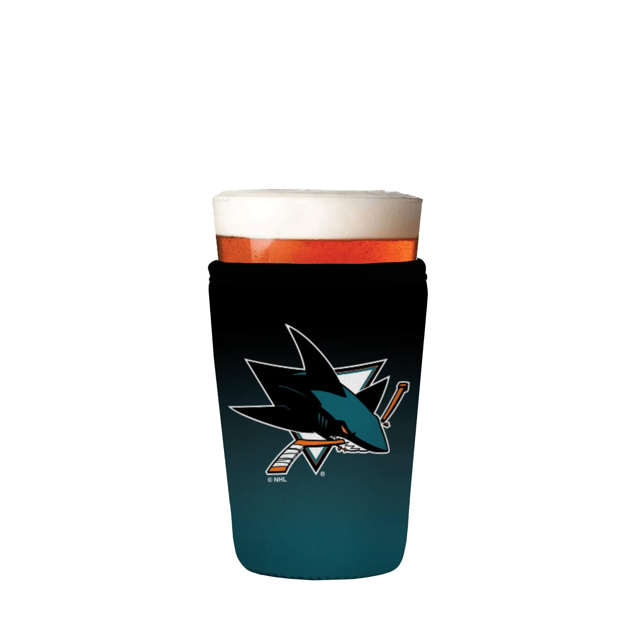 Sok It PintGlassSok NHL Beer Glass Sleeve Insulated Neoprene Cover (San Jose Sharks, Pint Glass Sleeve)