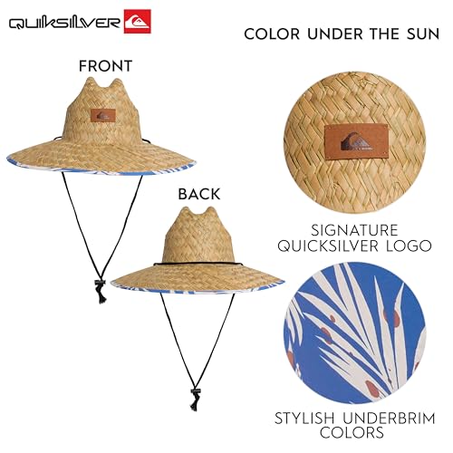 Image of Quiksilver Men's Wide Brim Outdoor Lifeguard Straw Sun Hat