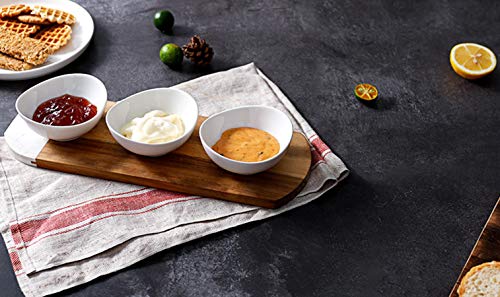 image for Sweese 123.001 Porcelain Mini Bowls - 4 Ounce for Dipping Sauces, Smal
