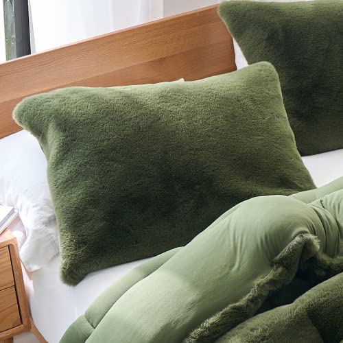 Byourbed Chunky Bunny Yoga - Coma Inducer® King Sham - Chive
