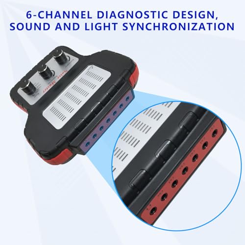 zktool chassis ears electronic stethoscope diagnostic kit with headphones electronic ears automotive6 channel car engine noise finder sound detector tester tool set