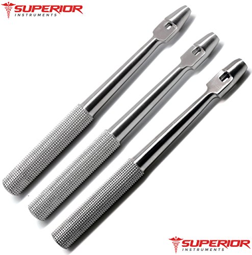 3 Pcs Tissue Straight Punch 4mm, 5mm, 6mm Dental Implant Superior Stainless Steel Instruments