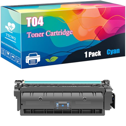 T04 Toner Cartridge Compatible for Canon imageRUNNER ADVANCE DX C478i C478iZ; imageRUNNER Advance C475i III C475iZ III Printers, with Chip, High Yield 33000 Pages, Clear Printing (Cyan)