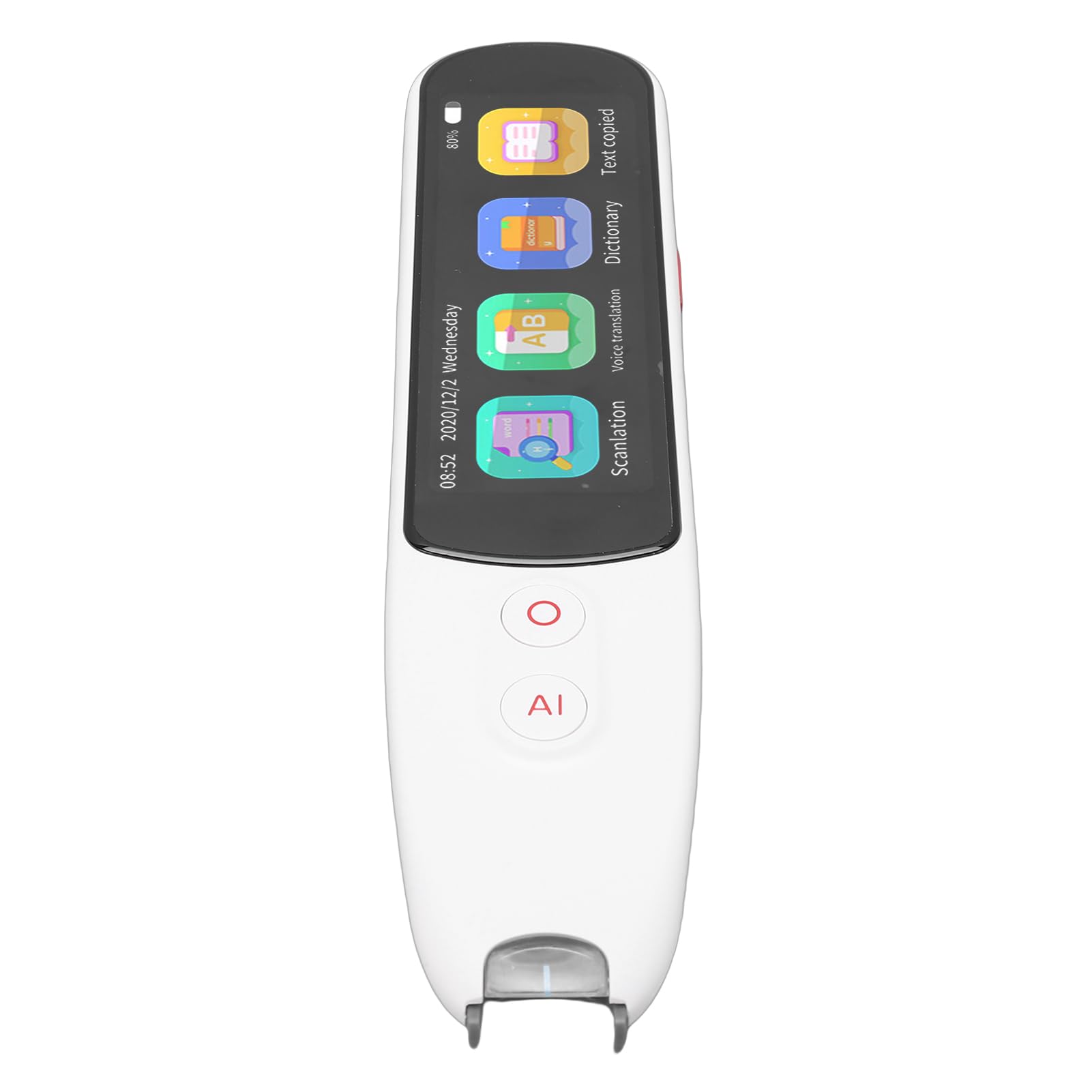 Bolígrafo de Traducción, Bluetooth WiFi sin Conexión, Bolígrafo de Lectura de Escaneo en Línea, de Escaneo con ROM de 8 GB Diccionario Incorporado de Texto a Voz para Niños y Adultos con