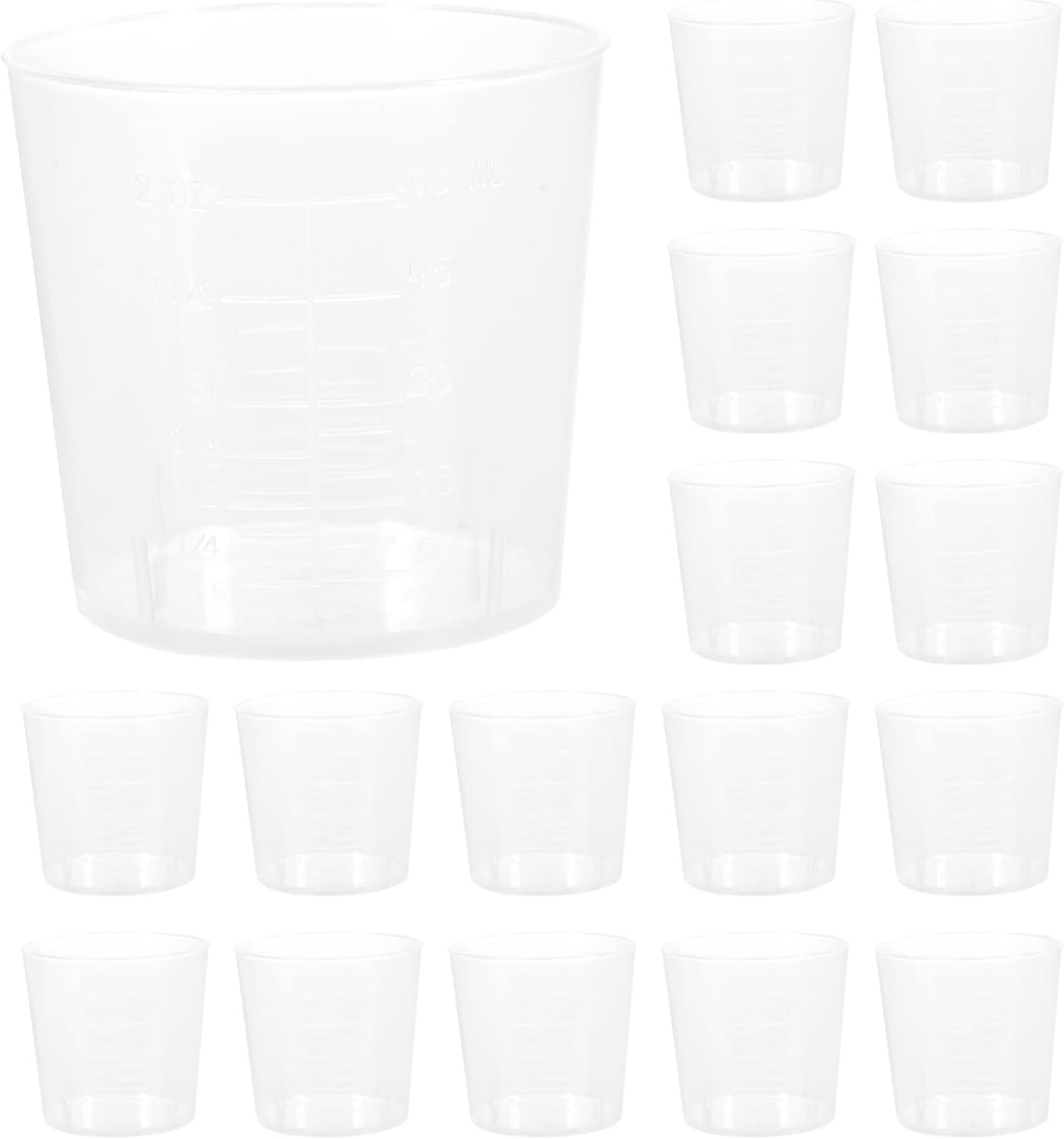 ULTNICE Paint Mixing Cups Plastic Measuring Cups Beaker Lab