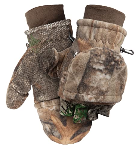 ScentLok Fleece Winter Camo Pop Top Camo Hunting Gloves