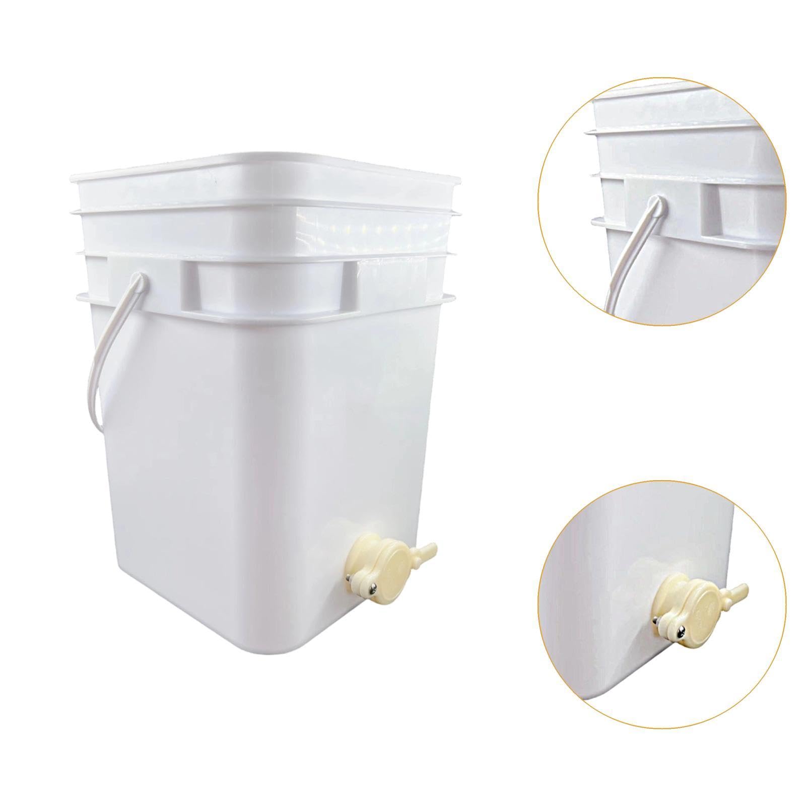 Sharplace Seau de Remplissage de Miel, Seau à Miel avec Robinet et Couvercle Porte, Extracteur de Miel, Fournitures de Qualité Supérieure, pour l'apiculture, 20l