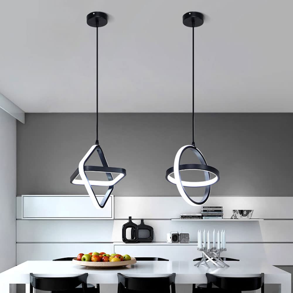 Przemysłowe oświetlenie żyrandola LED w stylu vintage LED - Regulowane wyposażenie oświetleniowe wiszące na wyspę kuchenną i jadalnię, dostosuj wysokość wisząca