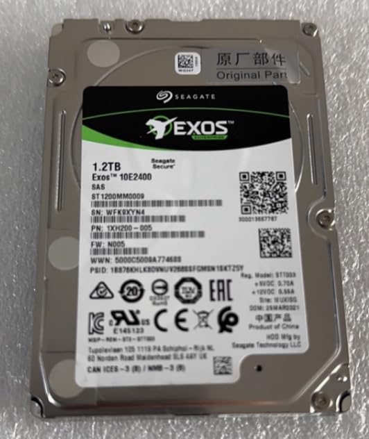 内蔵型ハードディスクドライブ SEAGATE HDD 12TB Amazon | ST1200MM0009 1.2TB 10000RPM 10K 2.5インチ 12Gbps