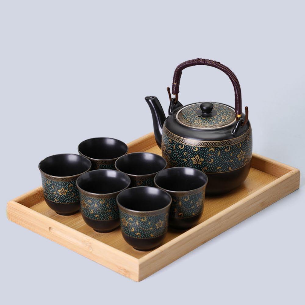 Juegos de té de porcelana asiática, juegos de té Kung Fu portátiles con caja de regalo