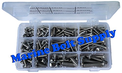 Marine Bolt Supply 6-111316 Type 316 Stainless Steel Phillips Pan Machine Screw Kit Marine Bolt Supply 6-111316 thumb #1