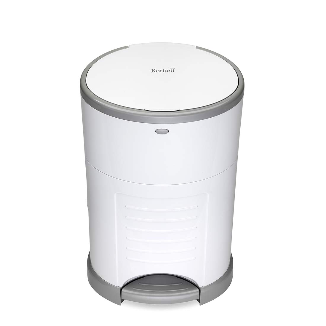 Korbell - STANDAR - Cubo de pañales - 16 L - Blanco - Económico - Ecológico - Pedal - Capacidad de 45 capas