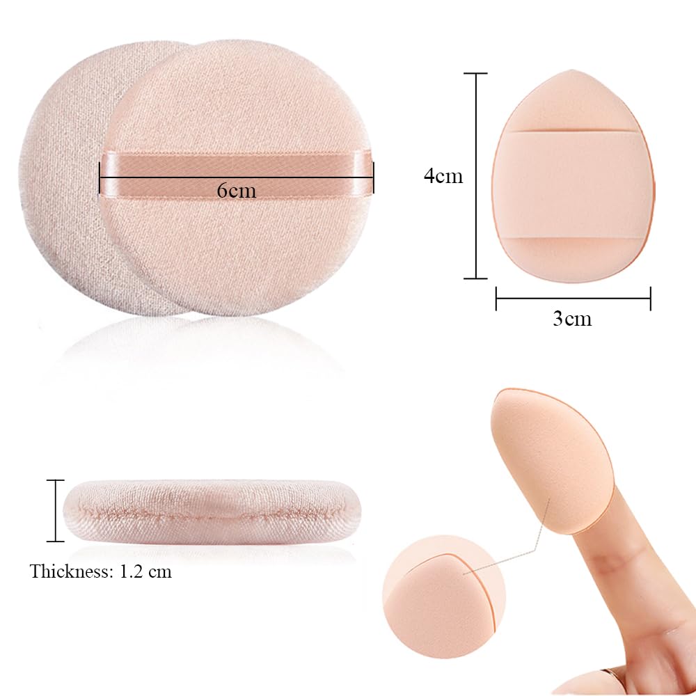 TRKETK 12 Pieces Cosmetic Powder Puff - Image 2