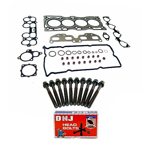 Image of DNJ HGB638 Engine Cylinder Head Gasket Set with Head Bolt Kit, Complete Repair Set for 2002-2006 Nissan Altima Sentra 2.5L L4 16V DOHC 2488cc
