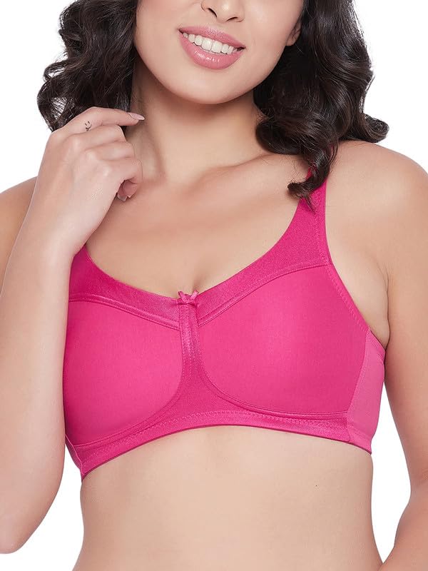 Image of Clovia Women Powernet Solid Lightly Padded Full Cup Wire Free Spacer Cup Bra