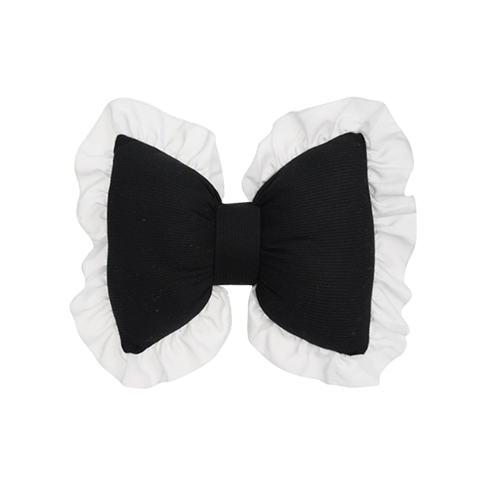 Pillows Couch Bow Pillow Cute Bow Shaped Pillows Lumbar Pillow Home Decorative Bowknot Throw Pillow Cushion For Sofa Couch Bed Living Room Bedroom Car Backrest Cushion Mid Throw Pillows for (Black, A)