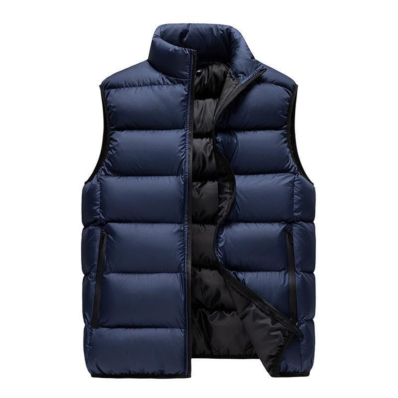 Men's Winter Cotton Vest Warm Sleeveless Jacket Sports Thick Waistcoat-picture-35