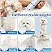PETYGO 3-in-1 Dog & Cat Grooming Kit - Rechargeable Cordless Pet Hair Clippers with Nail Grinder & Paw Trimmer & 5 Guide Combs, Low Noise Dog Clippers for Grooming Small Medium Pets