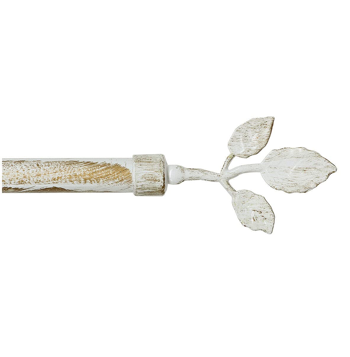 Bastone Tenda Ferro Estendibile Asta Scorritenda Anelli mod.​BASTONE TENDA FOGLIE 160-​300 SHABBY CHIC