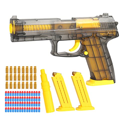 YOOYID Toy Gun Shell Ejection Pistol with Magazine Bullets, Yellow
