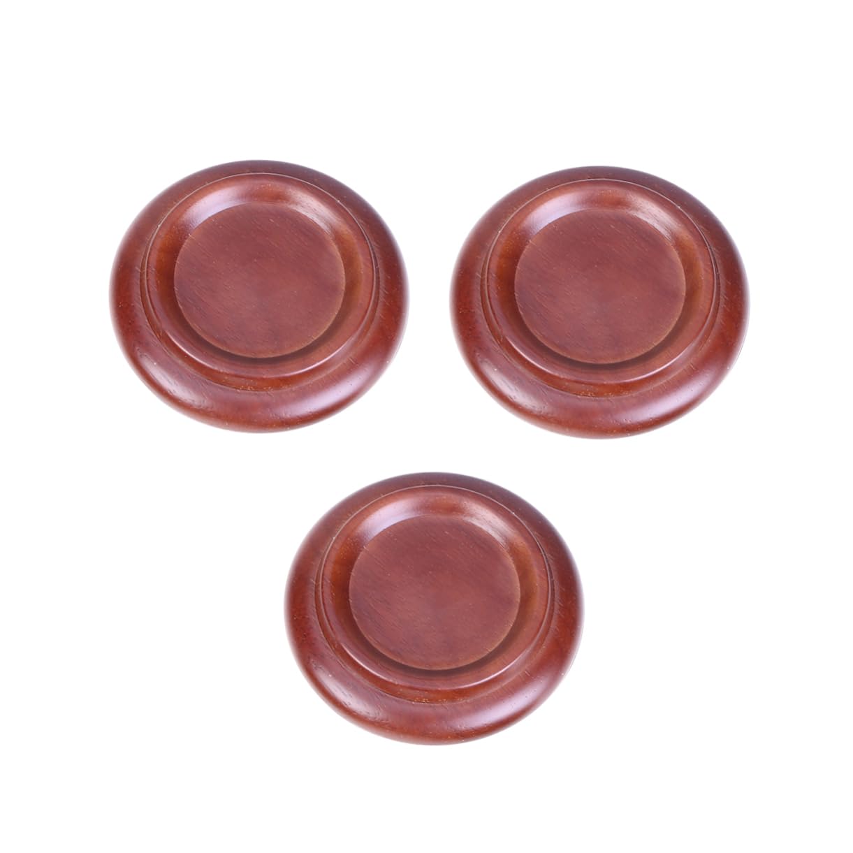 Wakauto Solid Wood Piano Mats Caster Cups Non-slip Anti-noise Grand Piano Foot Pads for Floor Protection